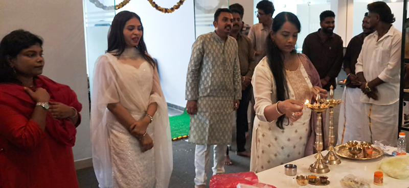 Pooja performed by the Bengaluru team